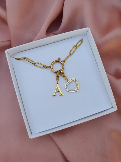 Collier SERENA (personnalisable) - doré