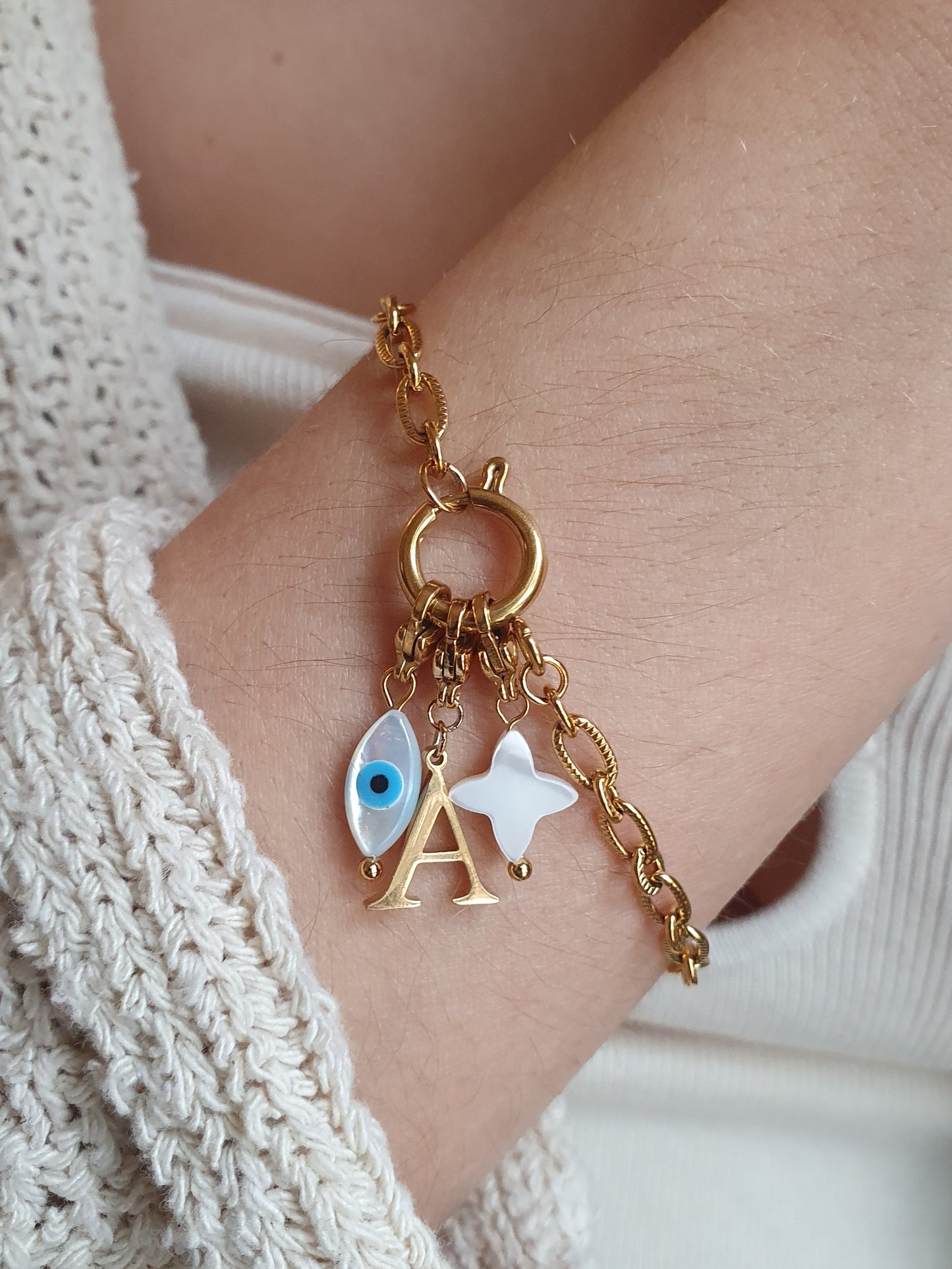 Bracelet TIFFANIA (personnalisable) - doré