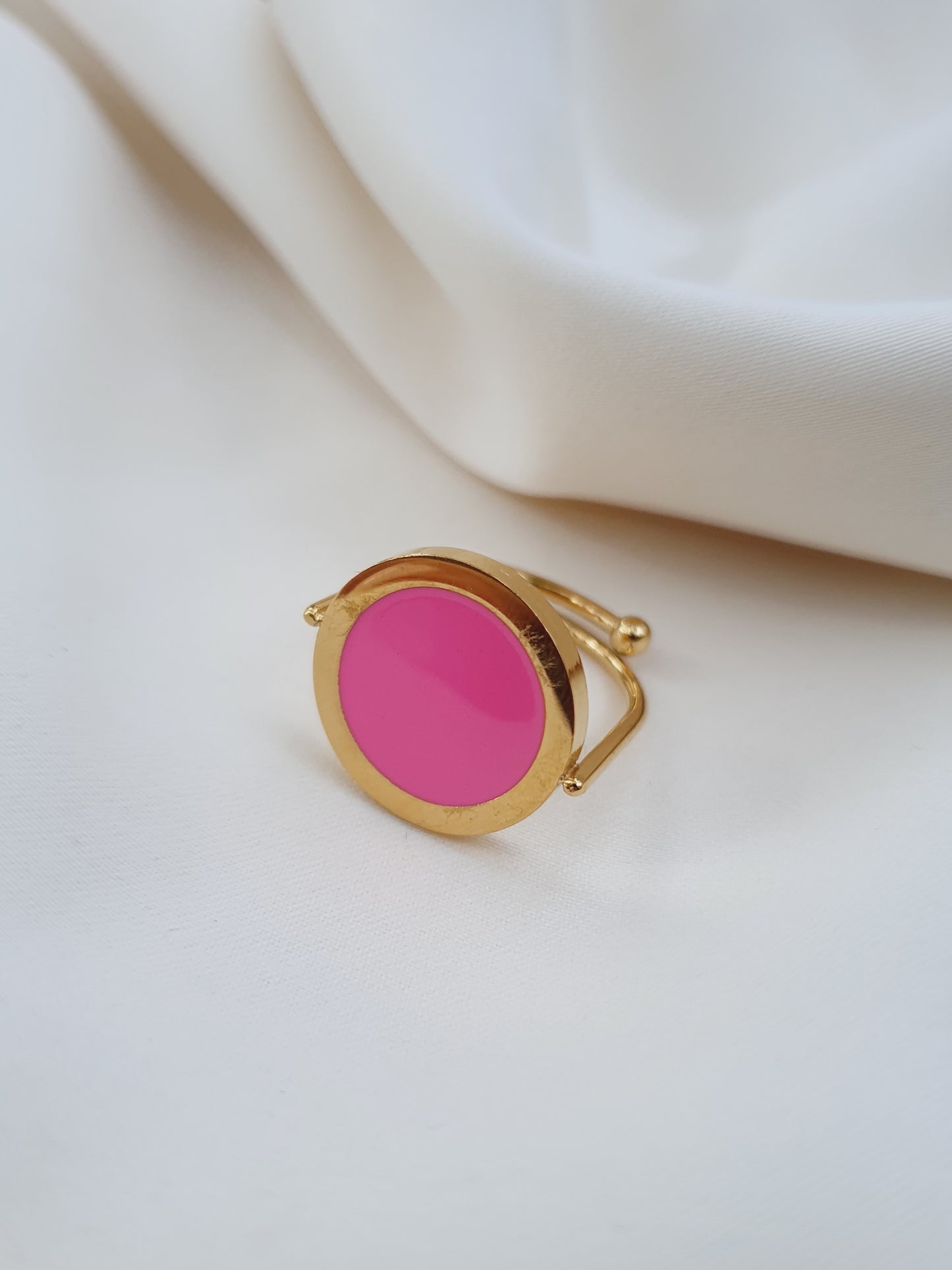 Bague ALBA - doré/fushia