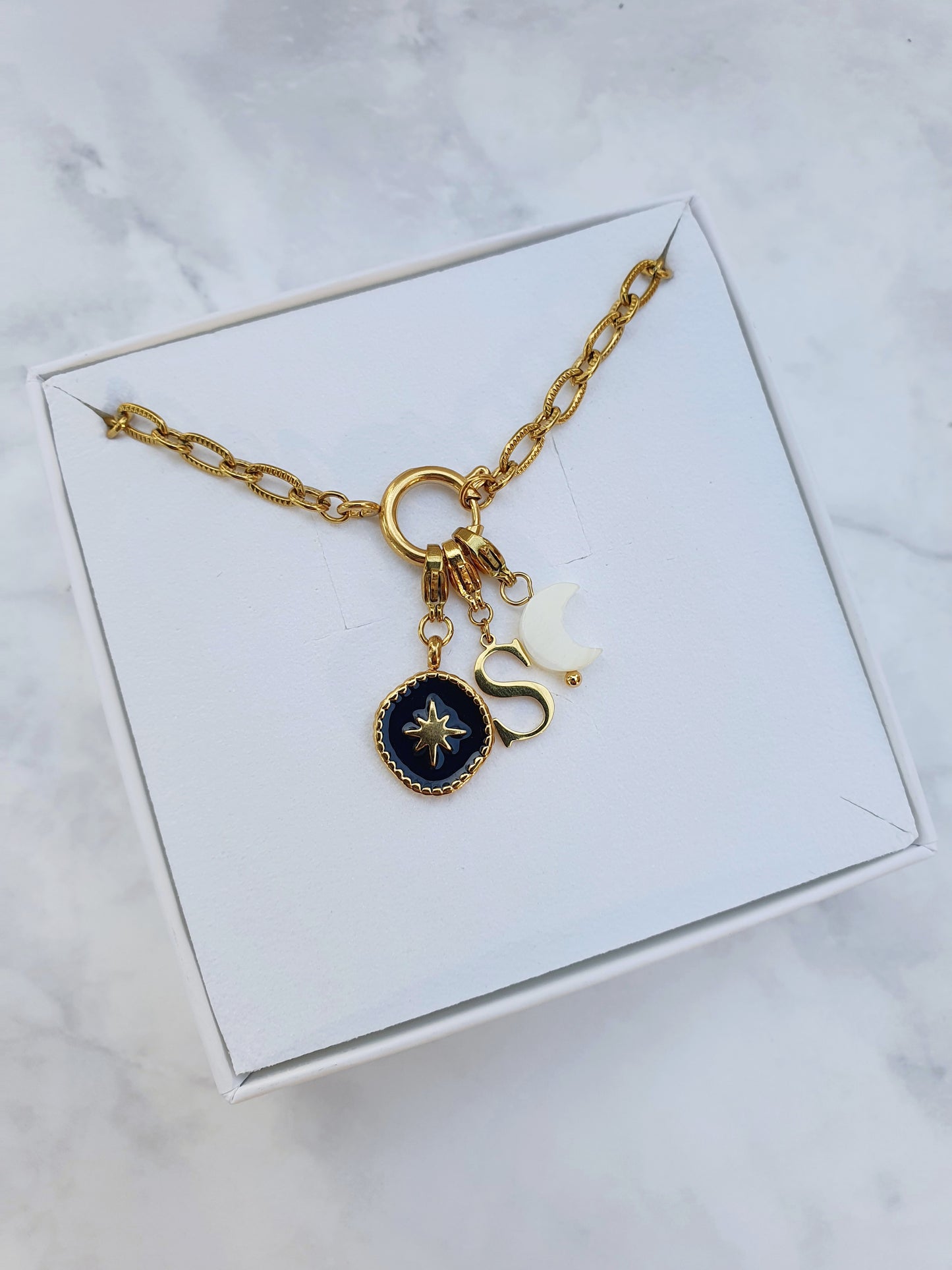 Collier TIFFANIA (personnalisable) - doré