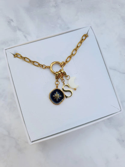 Collier TIFFANIA (personnalisable) - doré