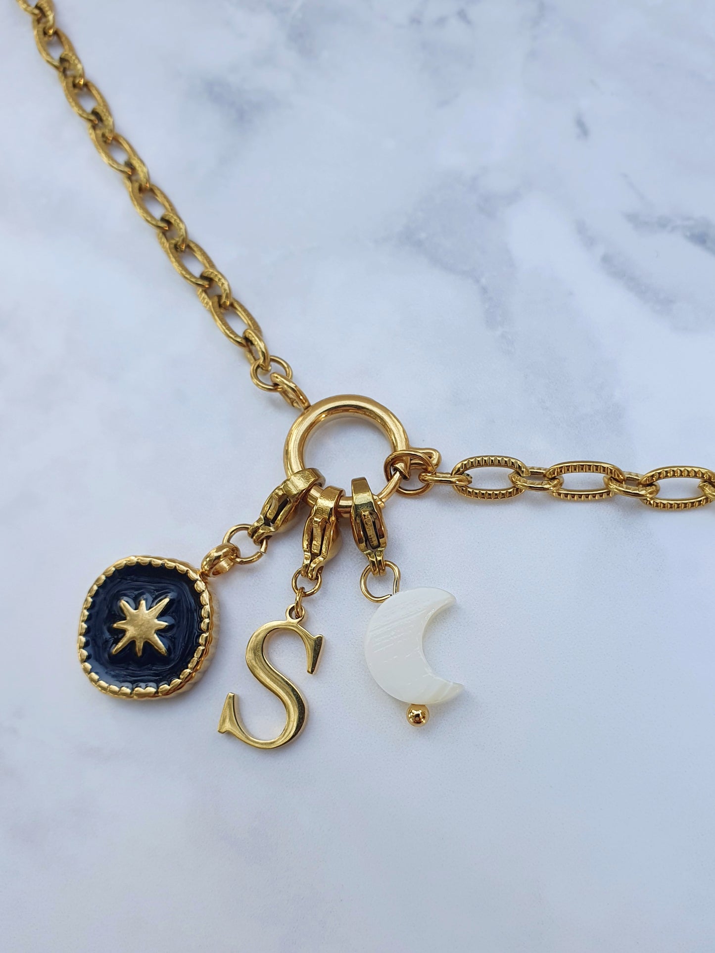 Collier TIFFANIA (personnalisable) - doré