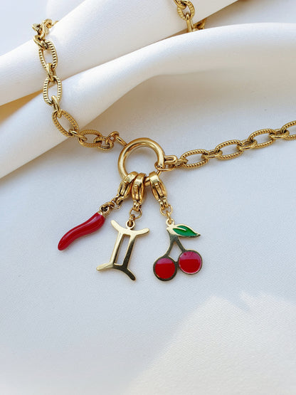 Collier TIFFANIA (personnalisable) - doré