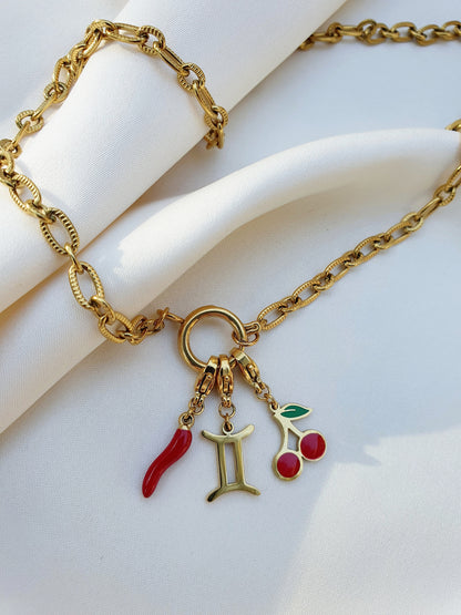 Collier TIFFANIA (personnalisable) - doré