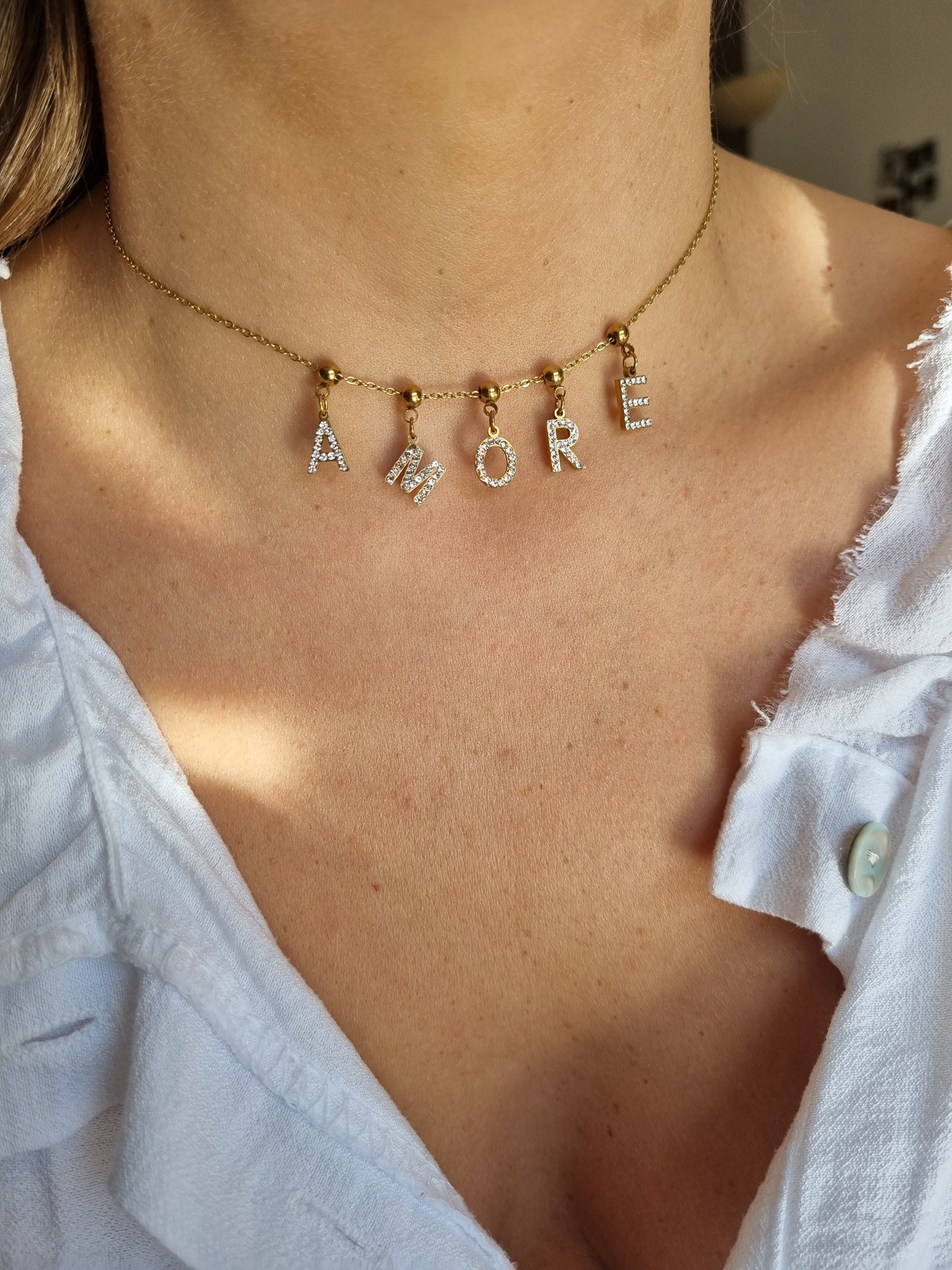 Collier AMORE - doré