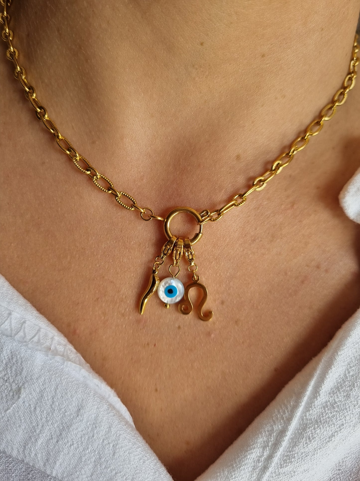 Collier TIFFANIA (personnalisable) - doré