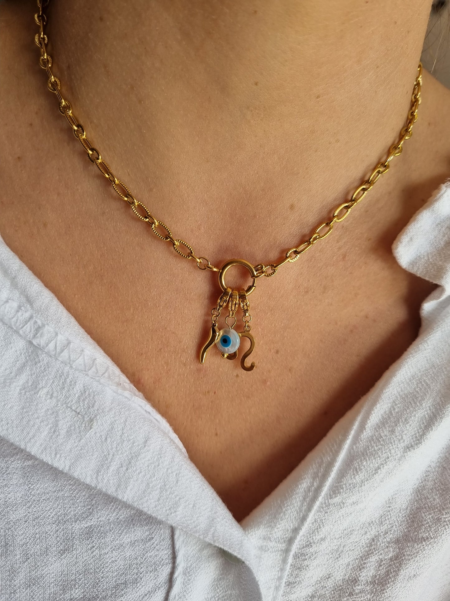 Collier TIFFANIA (personnalisable) - doré