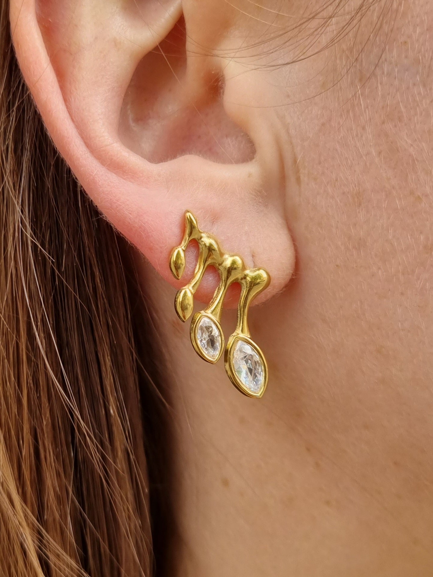 Boucles d'oreilles THEMIS - doré