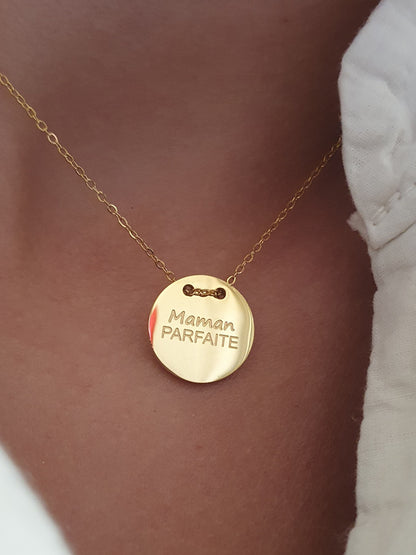 Collier "Maman parfaite" - doré