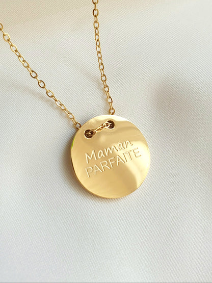 Collier "Maman parfaite" - doré