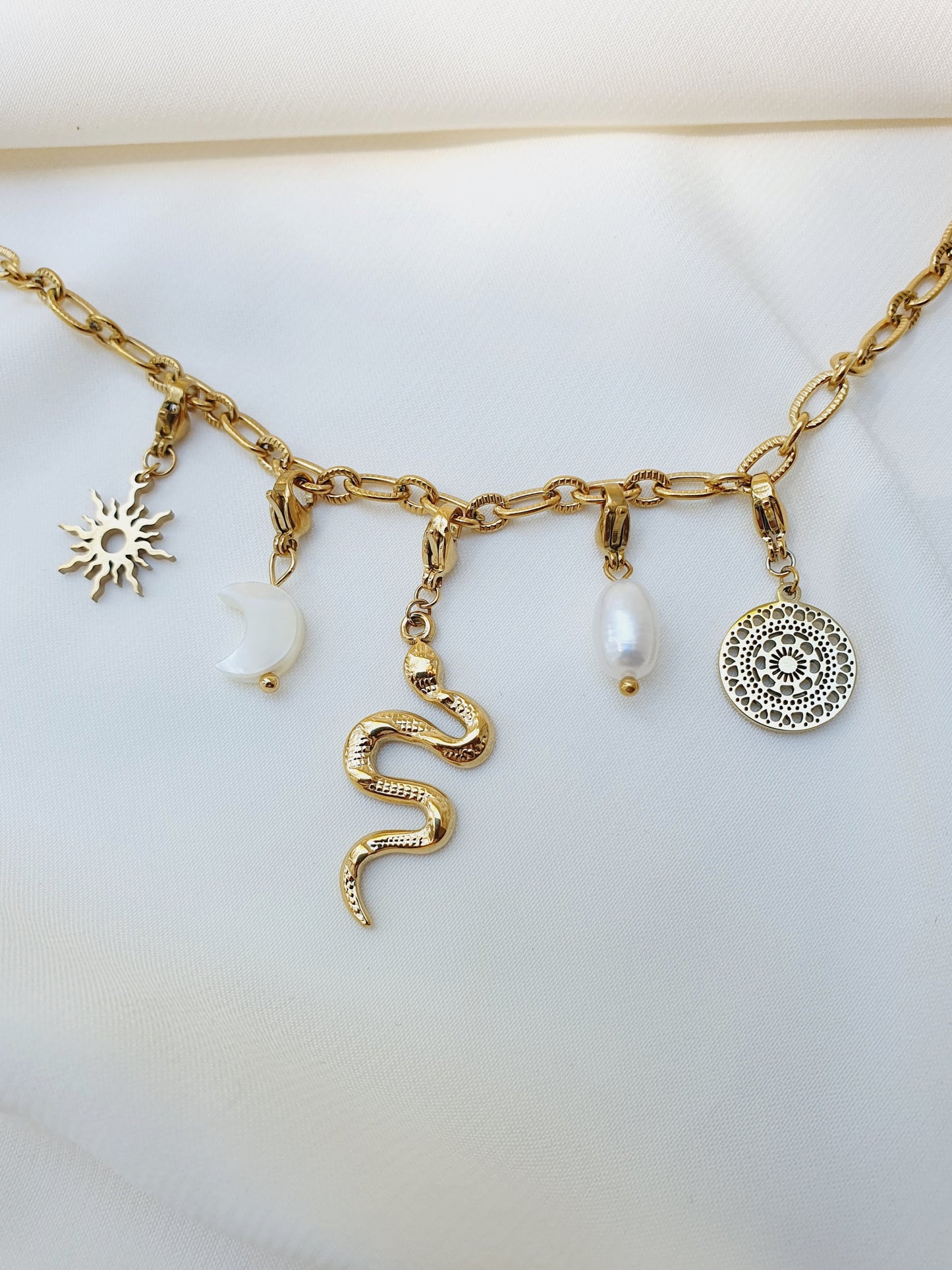 Collier charms ASTRA - coloris au choix