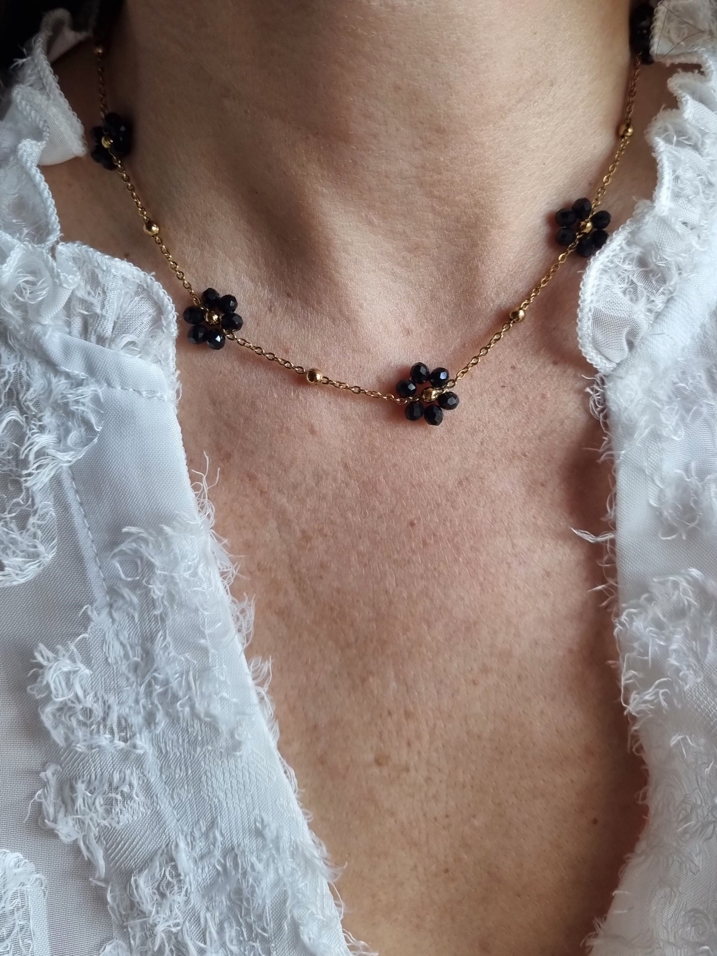 Collier FIORELLA - doré/noir