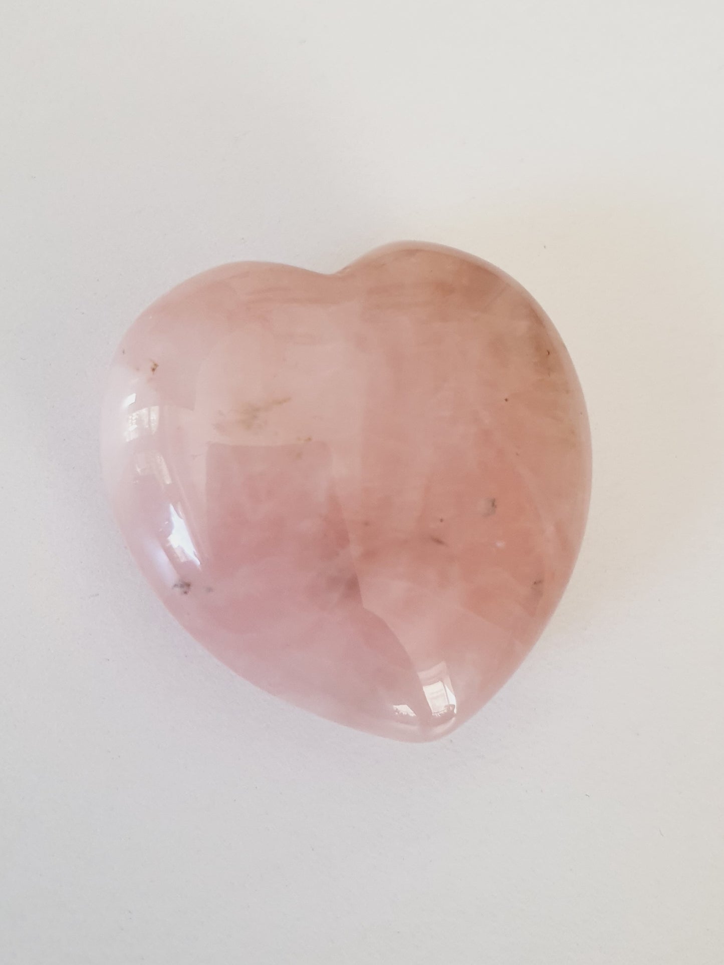 Pierre naturelle en forme de cœur - Quartz rose