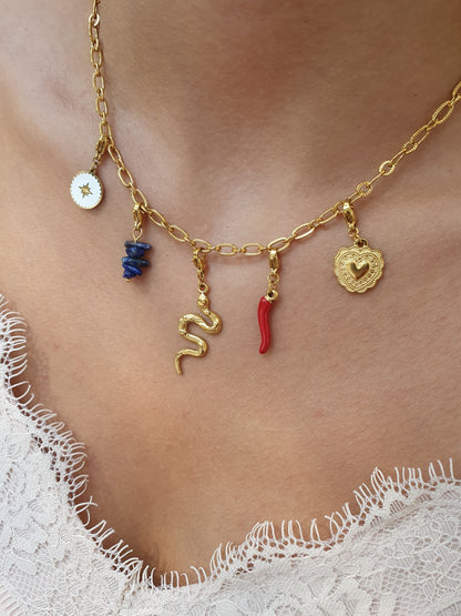 Chaîne petits maillons striés (à personnaliser) - doré