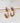 Boucles d'oreilles strass - doré