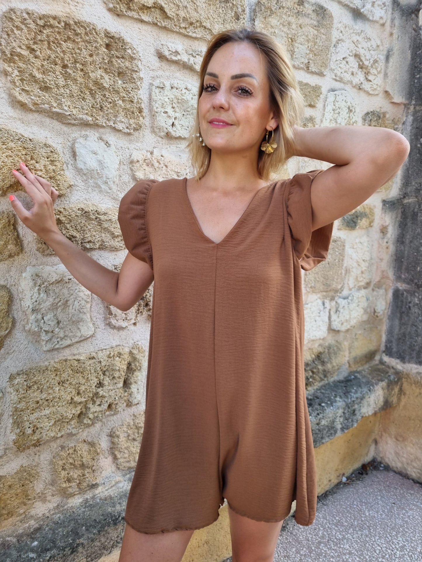 Combishort marron dos nu (dernière unité en stock)