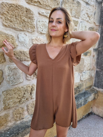 Combishort marron dos nu (dernière unité en stock)