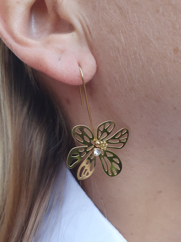 Boucles d'oreilles NESSIE - doré