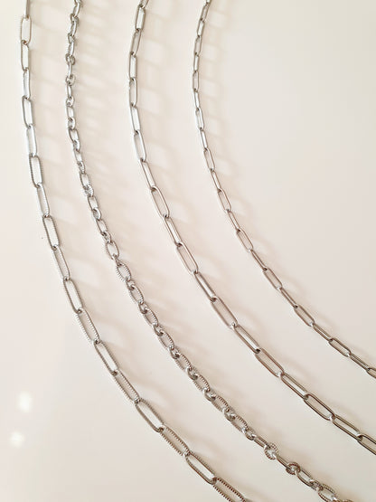 Collier prénom charms lettres strass - argenté