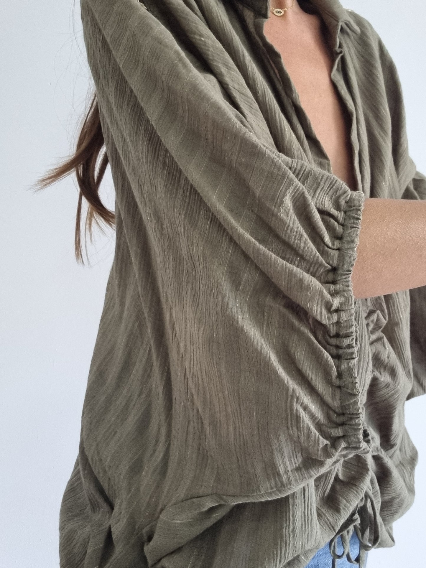 Blouse manches chauve-souris
