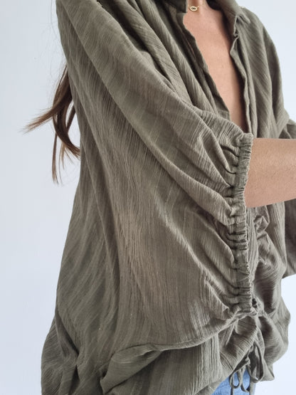 Blouse manches chauve-souris