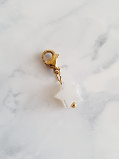 Charm étoile nacre