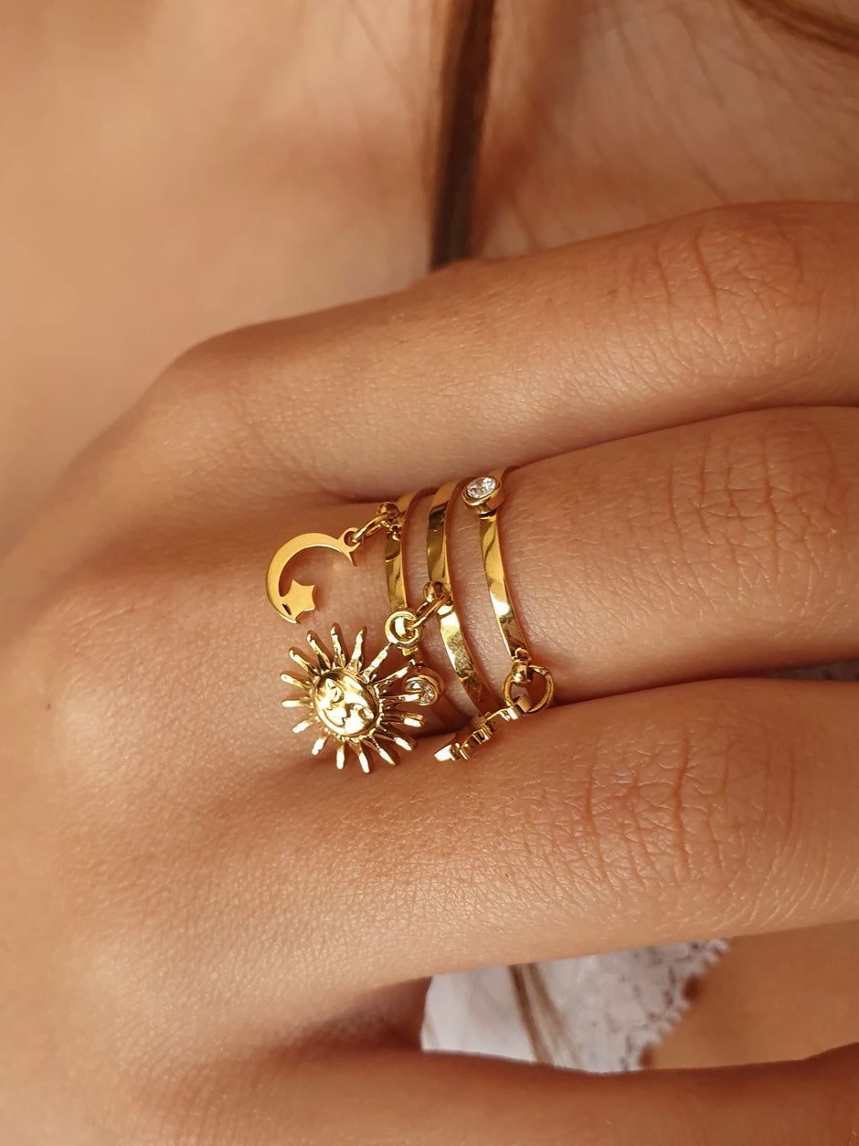 Bague shinny  breloque main image 1