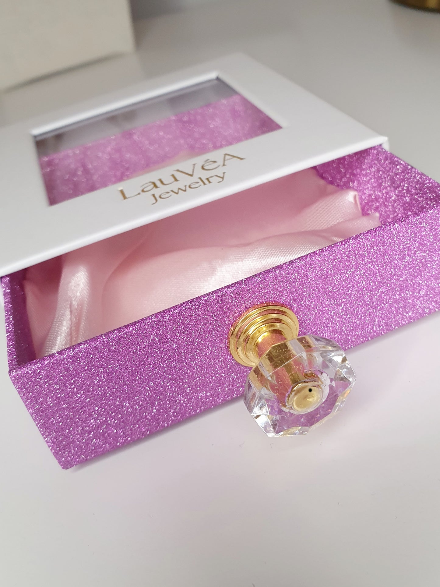 Écrin luxe poignée diamant LauVéA Jewelry