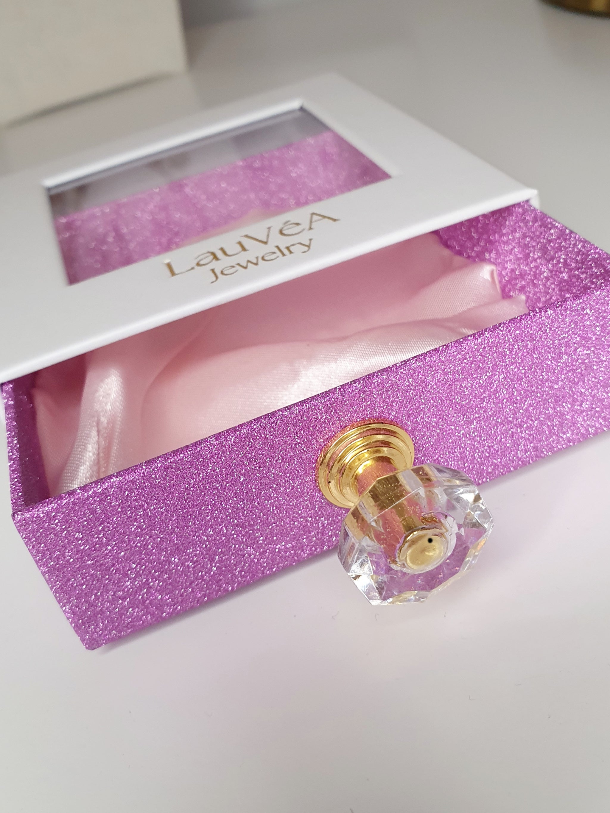 Écrin luxe poignée diamant LauVéA Jewelry