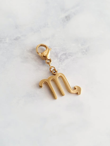 Charm signe astrologique - doré