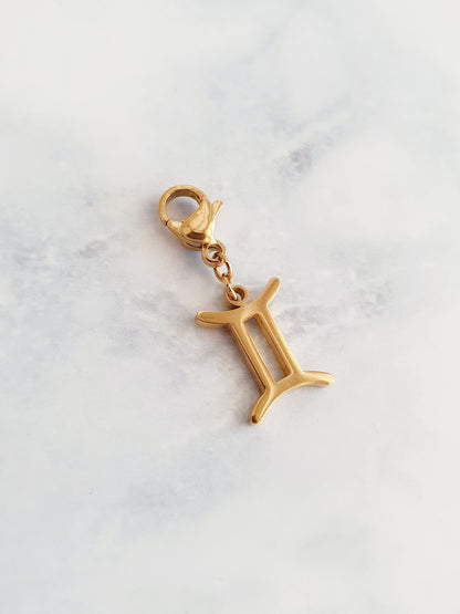 Charm signe astrologique - doré