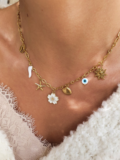 Chaîne petits maillons striés (à personnaliser) - doré