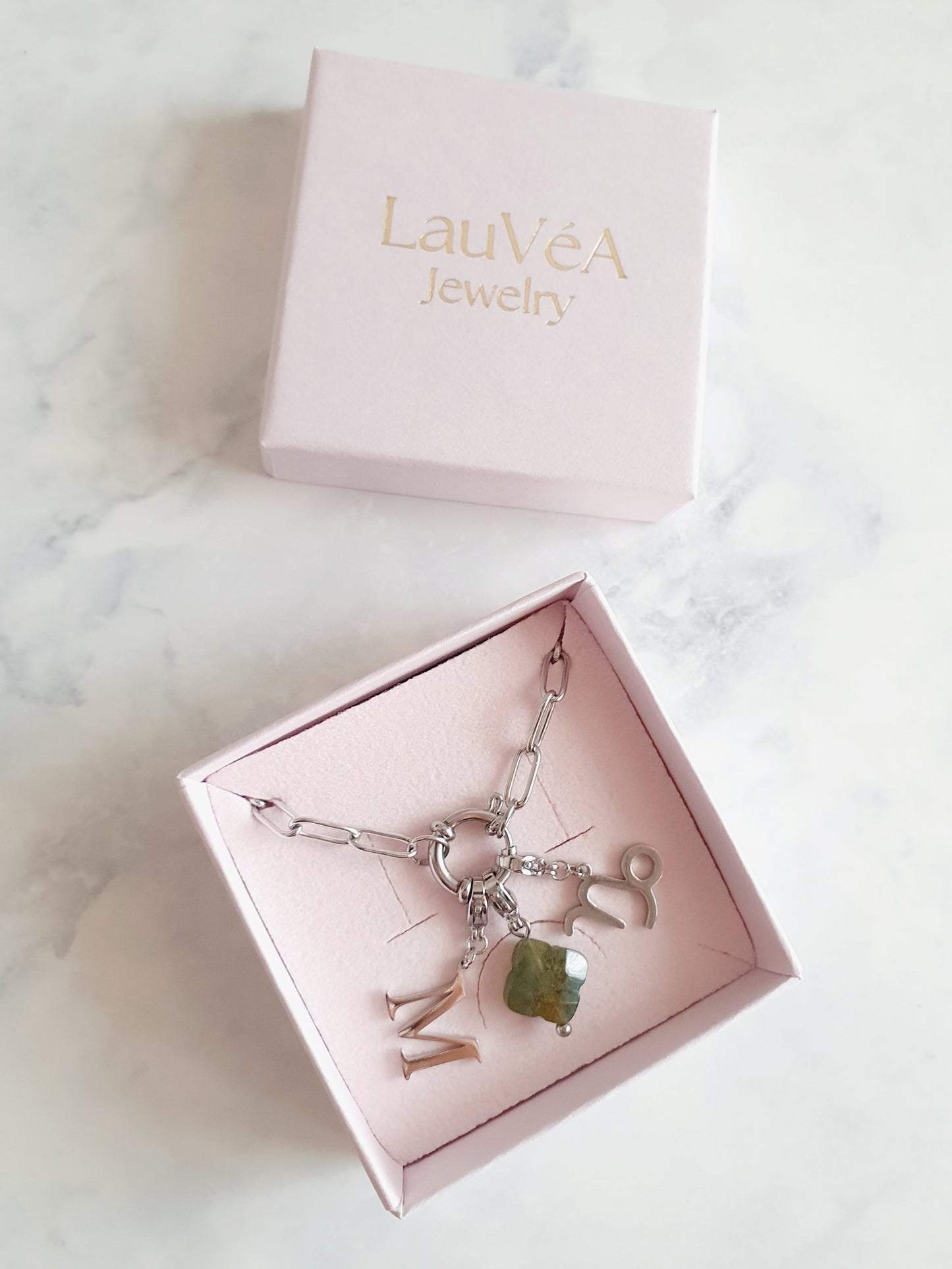 Baby écrin rose poudré LauVéA Jewelry