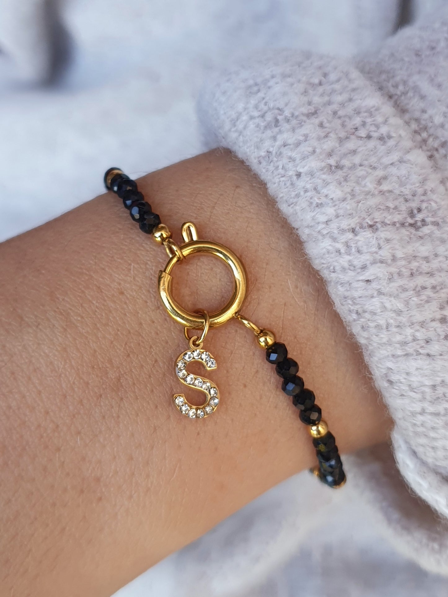 Bracelet TESSYA (personnalisable) - doré/coloris au choix