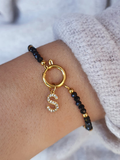 Bracelet TESSYA (personnalisable) - doré/coloris au choix