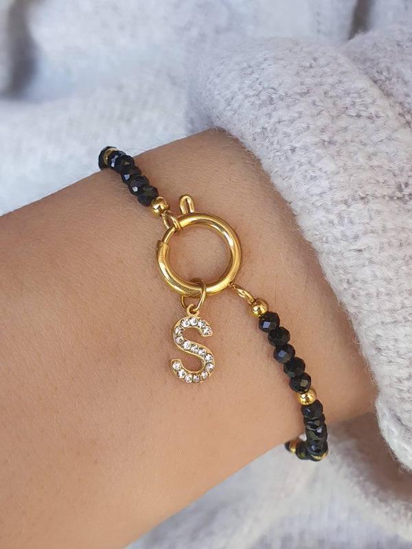 Bracelet TESSYA (personnalisable) - doré/coloris au choix