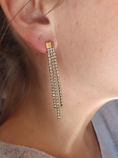 Boucles d'oreilles IRIS - doré