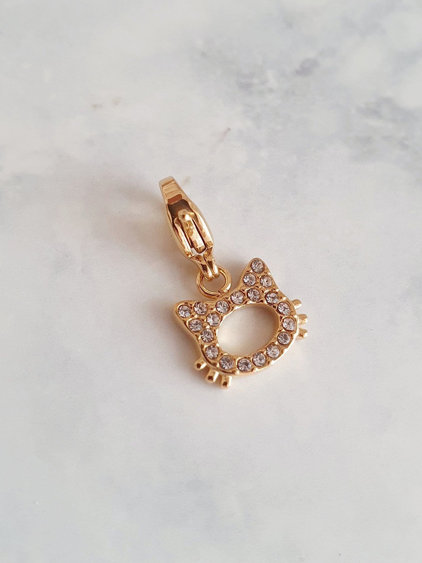 Charm luxe chat strass | Édition limitée - doré