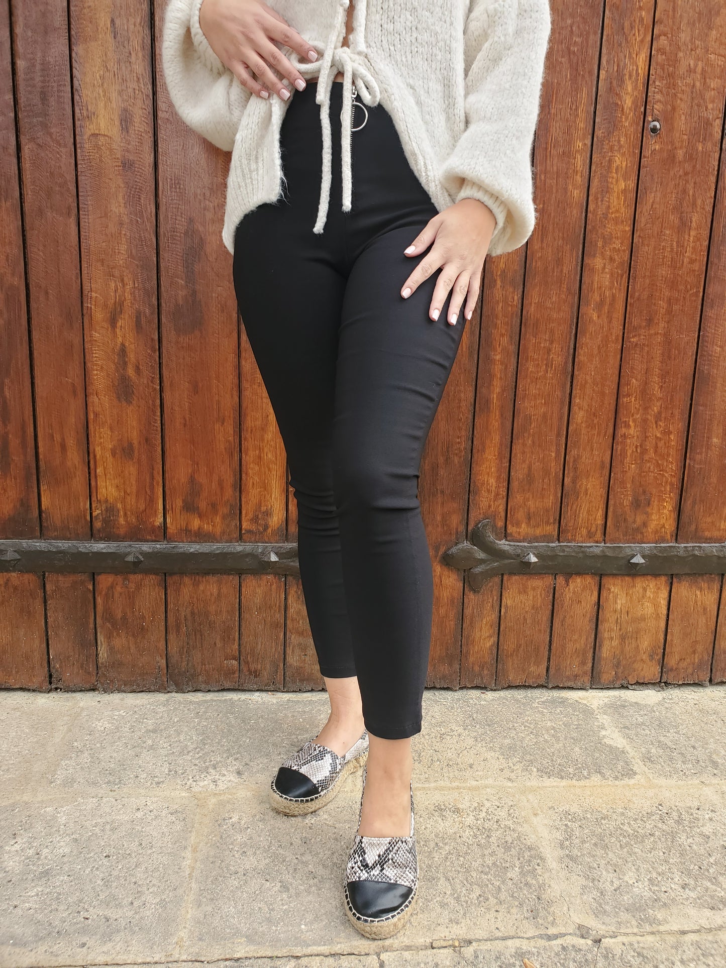 Pantalon noir 7/8