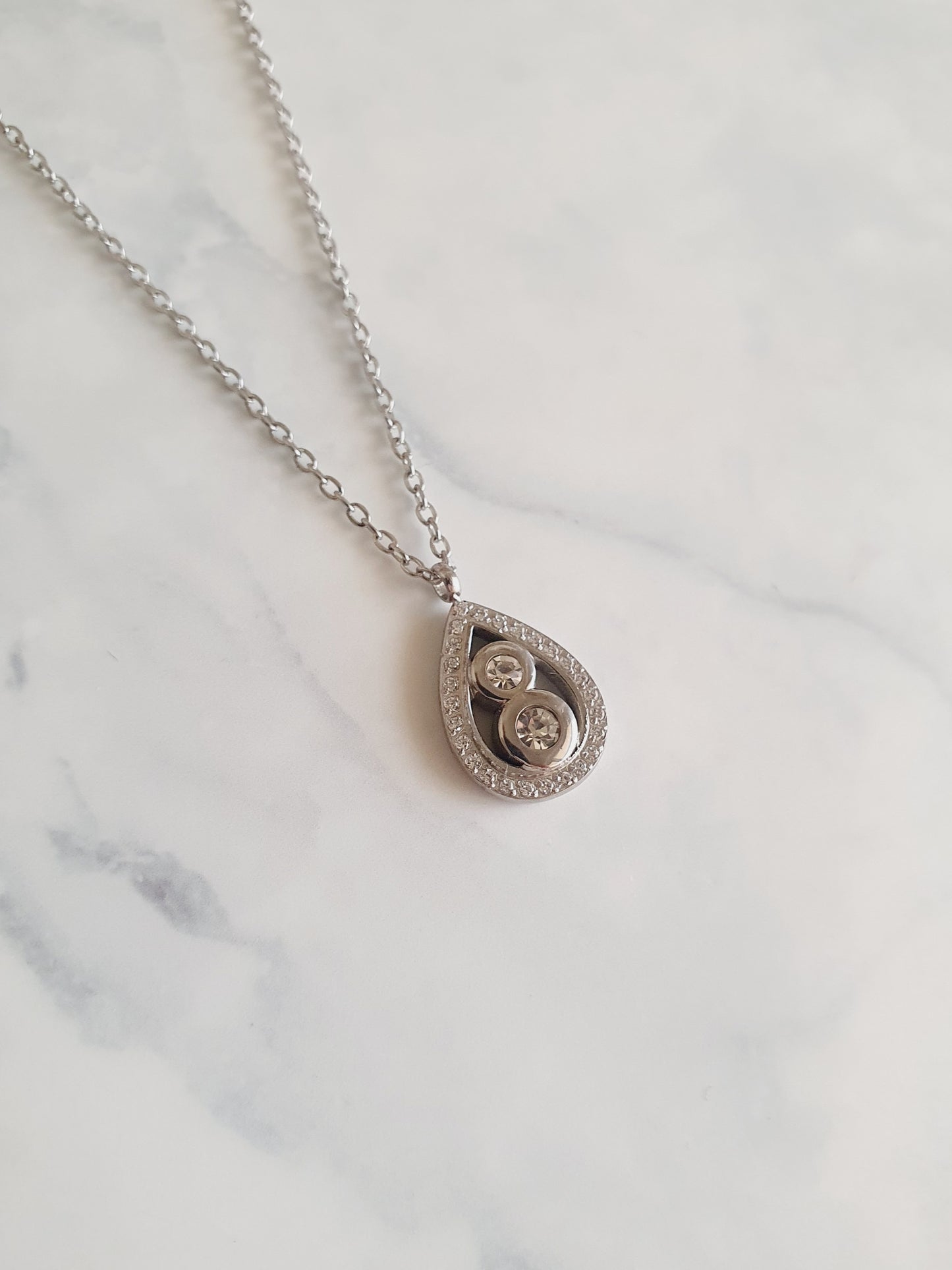 Collier MILLA zircons - argenté