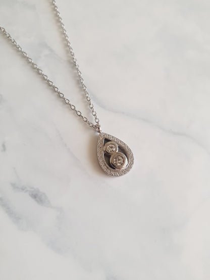 Collier MILLA zircons - argenté