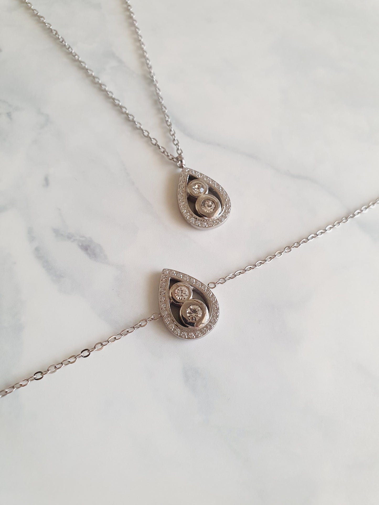 Collier MILLA zircons - argenté