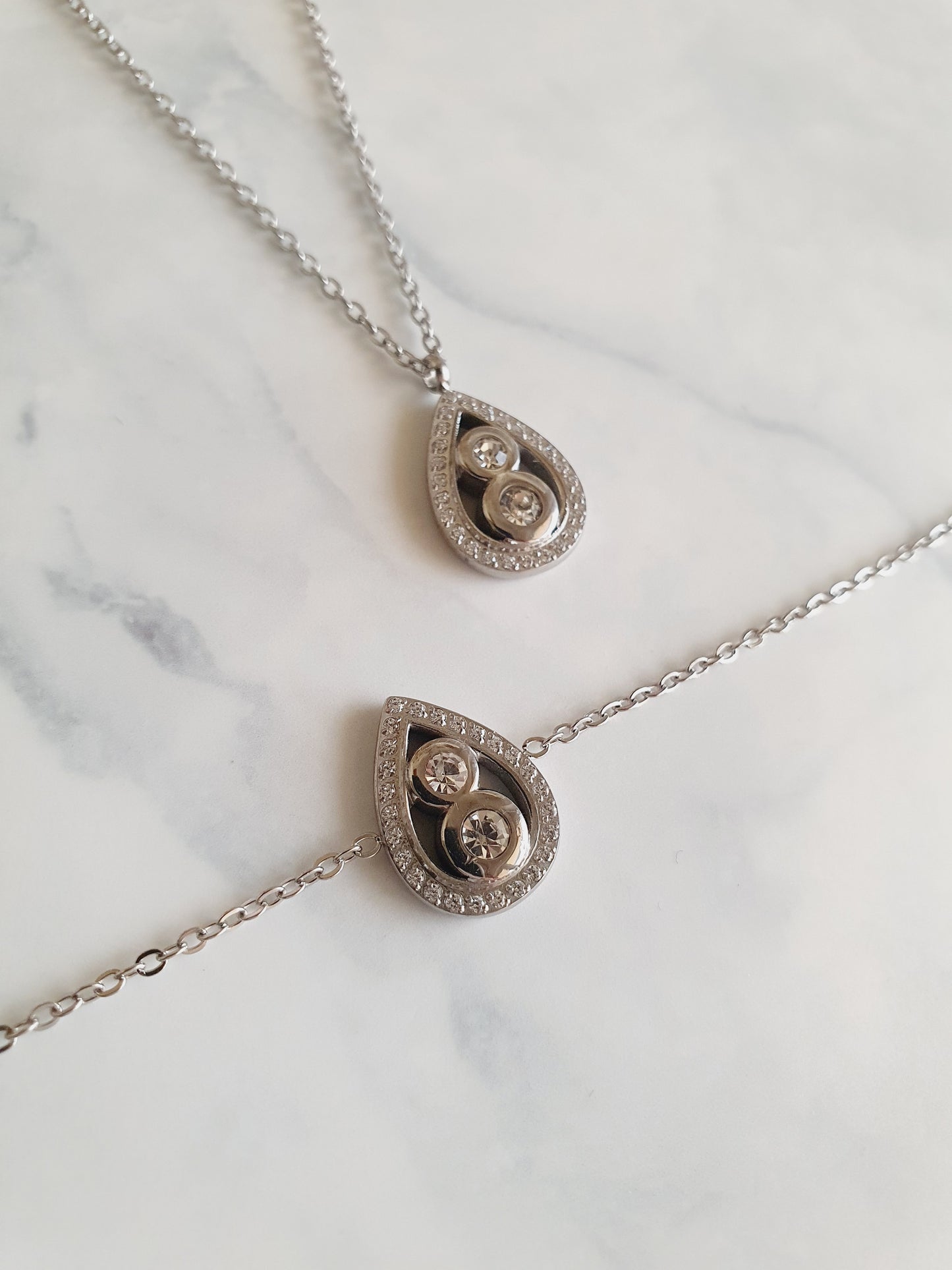 Collier MILLA zircons - argenté