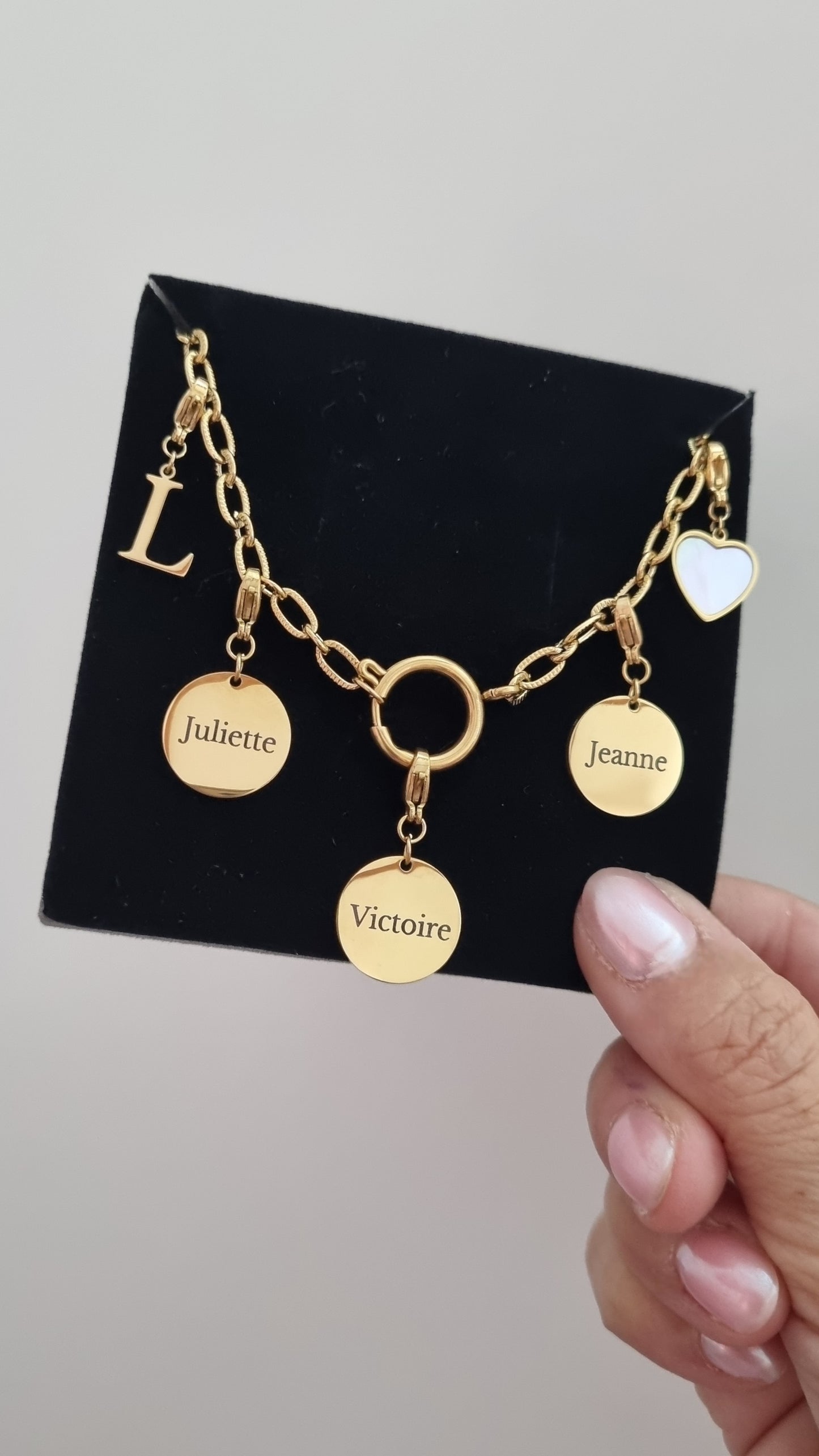 Collier TIFFANIA (personnalisable) - doré