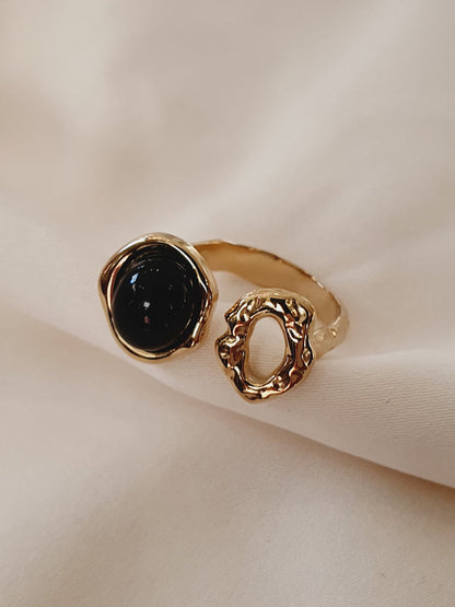 Bague EBONY - doré/noir