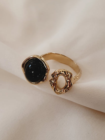 Bague EBONY - doré/noir