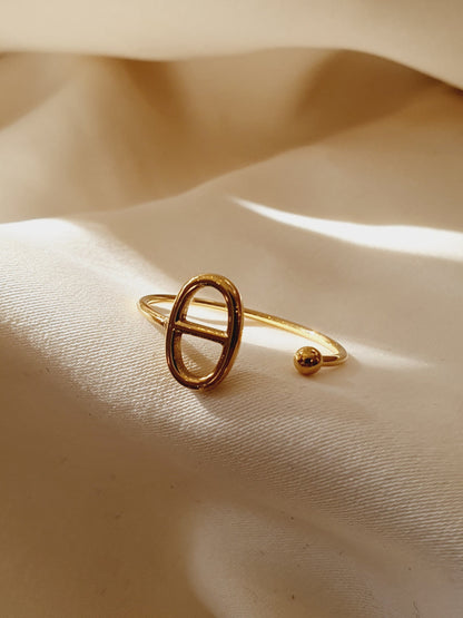 Bague ouverte AGATA  - doré