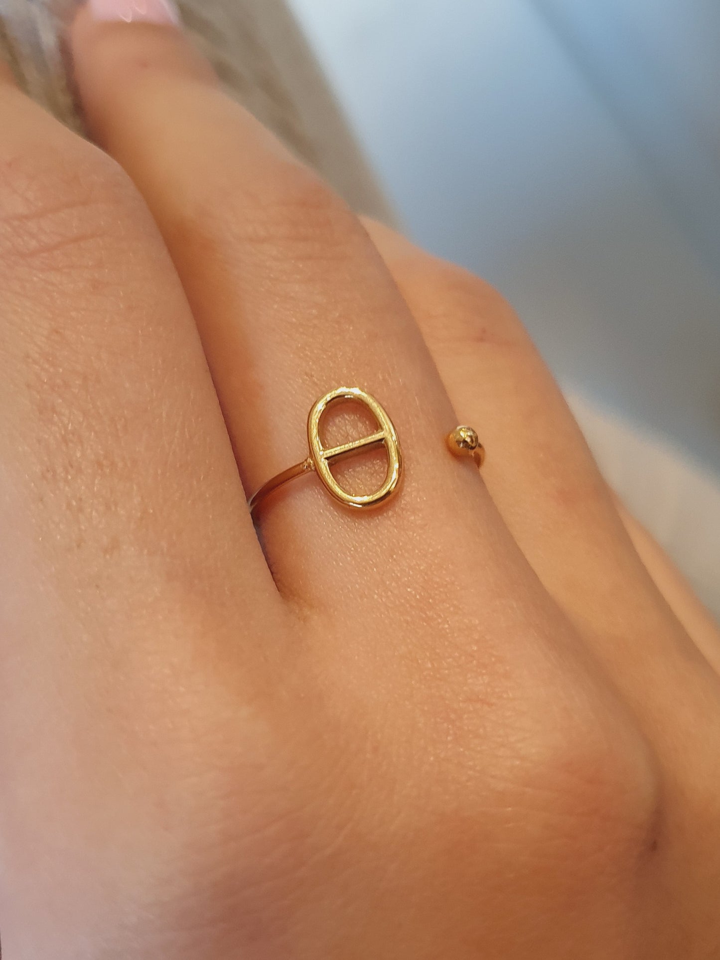 Bague ouverte AGATA  - doré