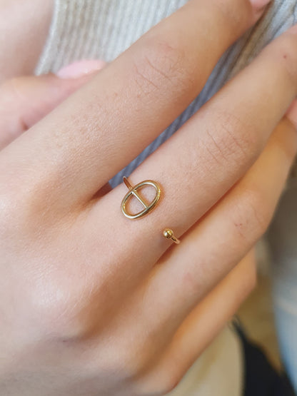 Bague ouverte AGATA  - doré