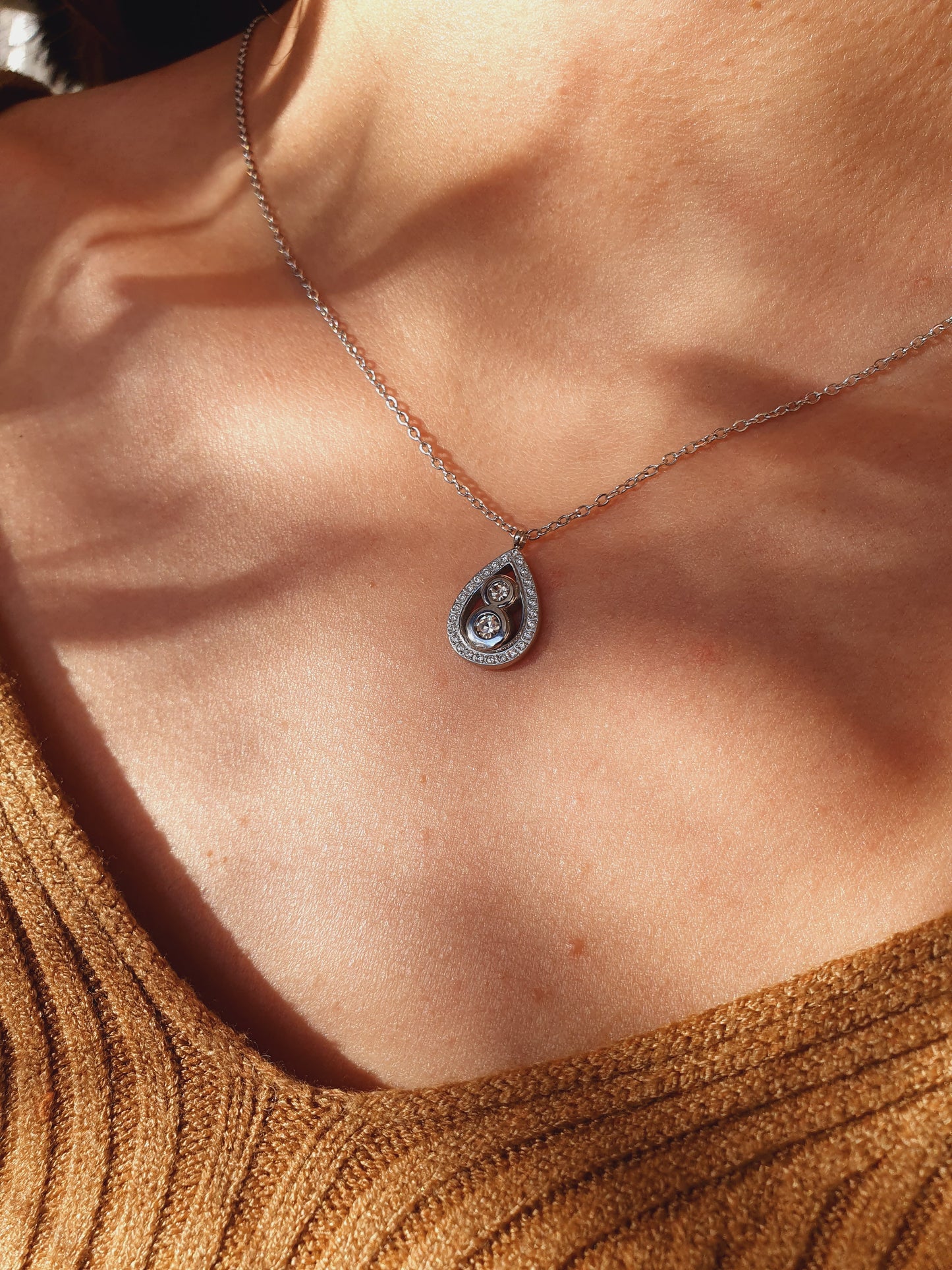 Collier MILLA zircons - argenté